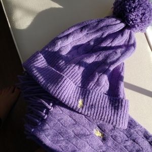 Ralph Lauren winter hat and scarf set
